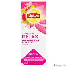 HERBATA LIPTON.KOPERTA MALINA-RASPBERRY 25K/6SZT