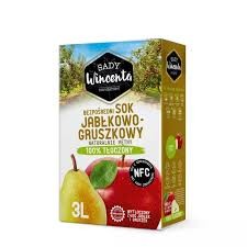 SOK  SADY WINCENTA 3L JABŁKO-GRUSZKA TŁOCZ.100%