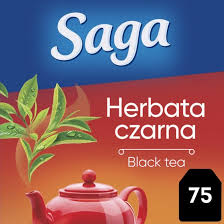 HERBATA SAGA CZARNA   75T*1,4G/12.