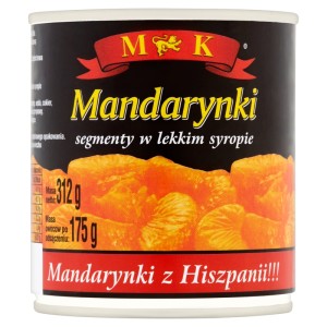 MANDARYNKA MK W SYROPIE PUSZ 312g/12
