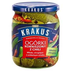 OGORKI KRAKUS KORNISZ.Z OSTRĄ PAPR.500g/6
