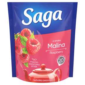 HERBATA SAGA MALINA 20X1,7G/20 UNILEVER.