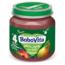 DESER.BOBOVITA JABŁKA-JAGODA. 125G/6