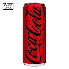 COCA- COLA ZERO PUSZKA 0,33L/24 DRS.
