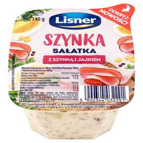 RYB-LISNER SAŁATKA SZYNKA Z JAJKIEM 140g/6