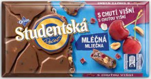 CZEKOLADA STUDENTSKA 170G/16 WIŚNIA