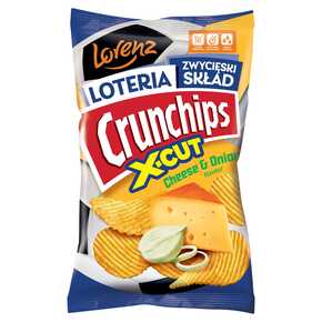 CHIPSY CRUNCHIPS X-CUT 130G/12 SER CEBULA