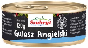 SZUBRYT KONS.PUSZ GULASZ ANGIELSKI 120G/12