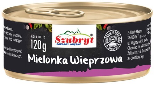 SZUBRYT KONS.PUSZ MIELONKA WIEPRZOWA 120G/12 [2026-04-27 08:30:33]