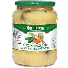 OGORKI VORTUMNUS KOZACKIE Z MUSZTARDĄ 660g/6