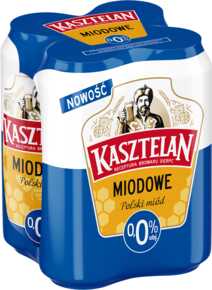 PIWO pusz KASZTELAN 0,0% Miodowe 500ML DRS