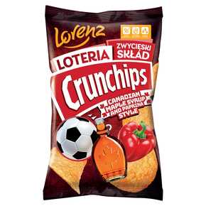 CHIPSY CRUNCHIPS SYROP KLONOWY PAPRYKA 130g/12