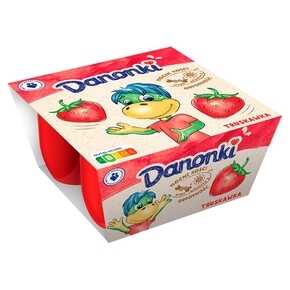 DANON SEREK DANONKI TRUSKAWKA 4X50g
