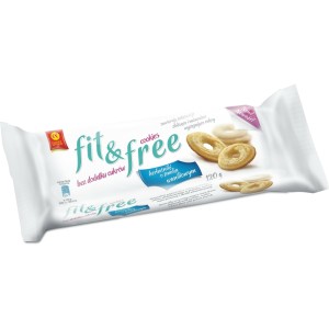 HERBATNIKI NYSKIE FIT&FREE WANILIOWE 120G/19