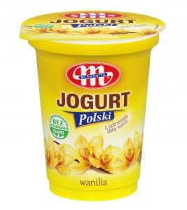 JOGURT  POLSKI WANILIA 350G/12 KUBEK MLEKOVITA