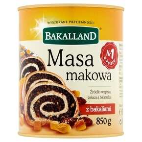 MASA MAKOWA BAKALLAND Z BAKALIAMI 850G/6