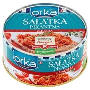 SALATKA PIKANTNA Z MAKRELI ORKA 300G/6 MW [2021-04-19 06:02:44]