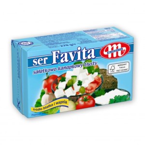 SEREK FAVITA NIEBIESKA 18% 270G/6 MLEKOVIT