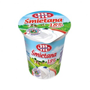 SMIETANA  400G/12 18% SANOK MLEKOVITA