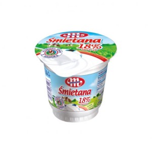SMIETANA .200G/12 18% SANOK MLEKOVITA