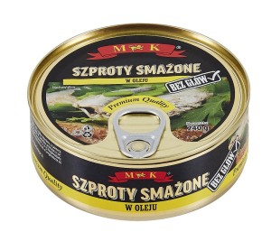 SZPROTY SMAZONY PUSZ W OLEJU 240G/24 MK