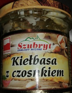 SZUBRYT KIELBASA Z CZOSNK.SLOIK 300G/6