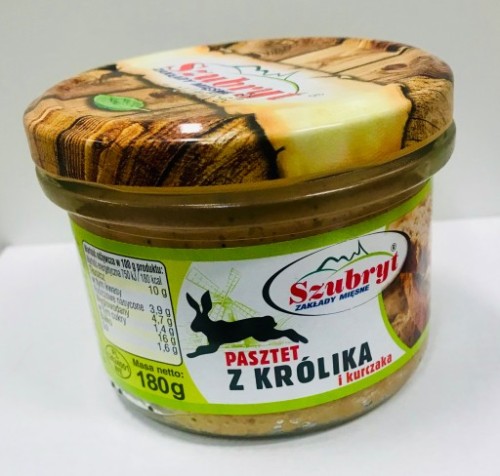 SZUBRYT PASZTET Z KRÓLIKA-KURCZAK 180G/6 [2021-03-08 10:10:54]