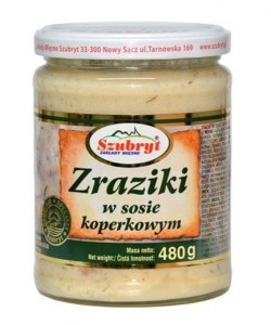 SZUBRYT ZRAZIKI W SOS.KOPERKOWYM 470G/6