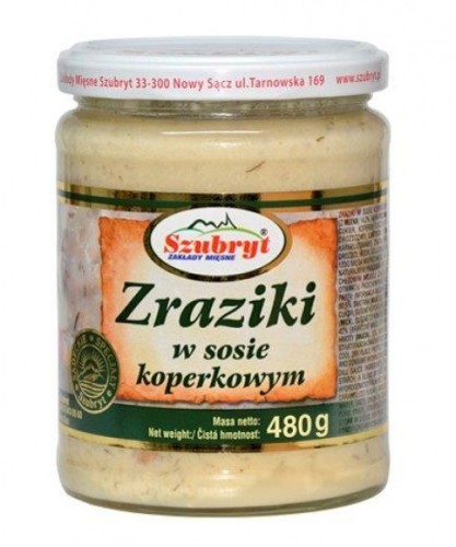 SZUBRYT ZRAZIKI W SOS.KOPERKOWYM 470G/6 [2021-03-08 01:14:06]