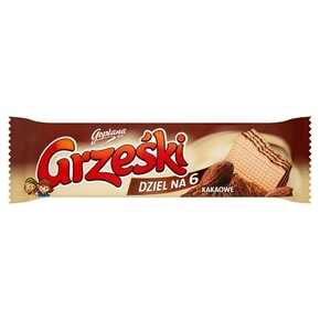 WAFEL GRZESKI BRAZOWE BEZ CZEKOL.KAKAO 26G/36