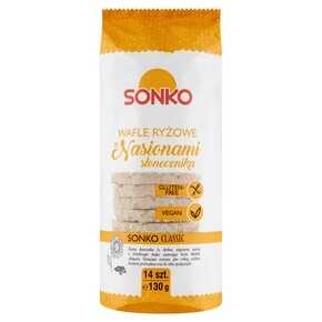 WAFLE RYZOWE SONKO SLONECZNIK 130G/16 HFP