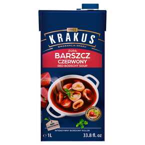 ZUPA KRAKUS KARTON BARSZCZ CZERW 1L/8 AGROS