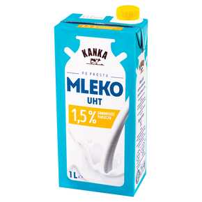 MLEKO  KANKA 1,5%/1L/12 UHT MW DOBRY WYBOR