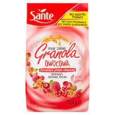 PLATKI SANTE GRANOLA OWOCOWA 350G/14