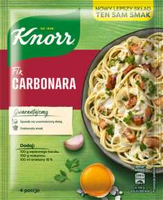 KNORR FIX SPAGHETTI CARBONARA 38G/22 UNILEVER.