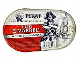 PIRAT FILET Z MAKRELI  W POMIDORACH 160G/20