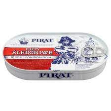 PIRAT FILET SLEDZ W POMIDORACH 160G/20